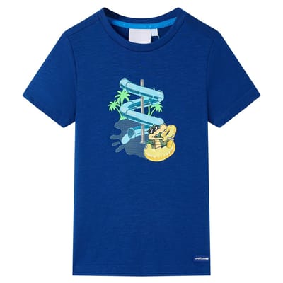 vidaXL - Kindershirt - 128 - donkerblauw