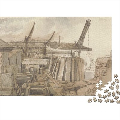 Houten Puzzel - Uitdagend Speelgoed - Ontspannend Tijdverdrijf - Nauwkeurig Passende Stukjes - 1000 Stukjes - Stijl 2