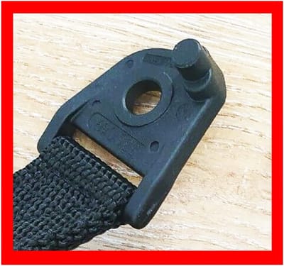 Rolluik Slot Onderdeel - Versterkt Metaal - Auto Beveiliging - Verbeterde Constructie - 5 x 4.8 x 1.9 cm - Zwart