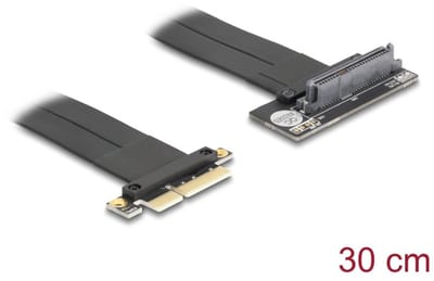 Delock Riser Card PCI Express 3.0 x4 male to U.2 SFF-8639 SSD slot 90° angled with cable 30 cm