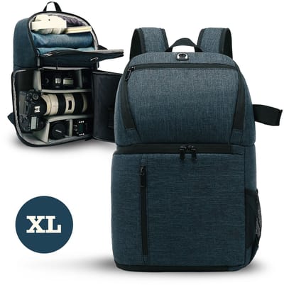 Cameratas spiegelreflex camera rugzak – Accessoire opbergtas - Voor camera, lenzen, laptop en meer