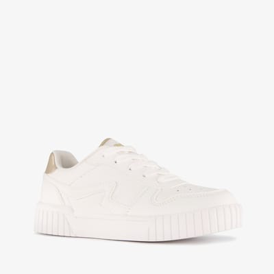 Blue Box meisjes sneakers wit metallic goud - Maat 32