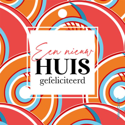 Set 5 kadokaartjes klein – gefeliciteerd - nieuw huis - nieuwe woning - samenwonen - Wildcards