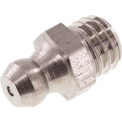 Rechte Smeernippel RVS M8x1.25 DIN 71412 [2 Stuks]