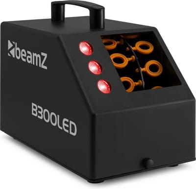 Bellenblaasmachine met LED’s - BeamZ B300 - ideaal voor kinderfeestjes - met afstandsbediening - - zwart