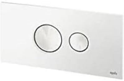 Bedieningsplaat - Spoelplaat Toilet - Toilet Spoelen - Twee Hoeveelheden - 10cm Diep - Wit