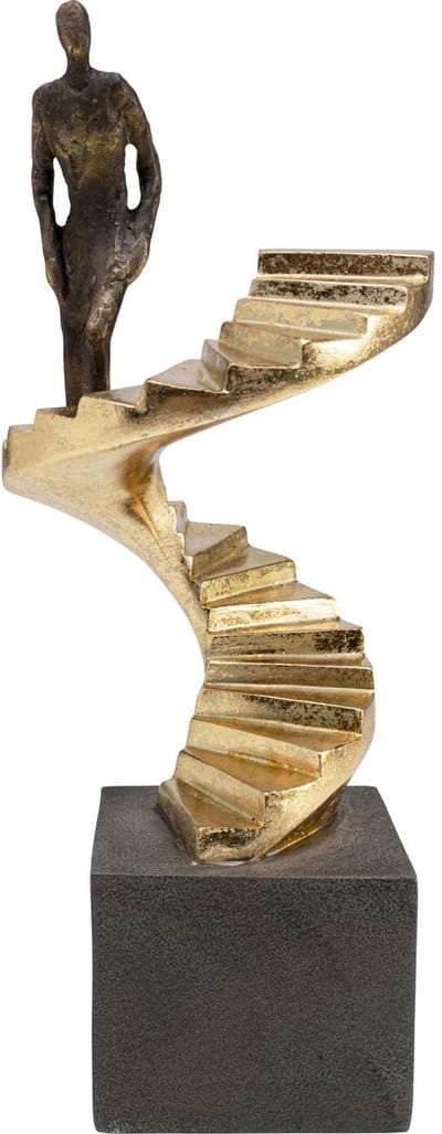 Woonaccessoires gouden trap uno Kare Design