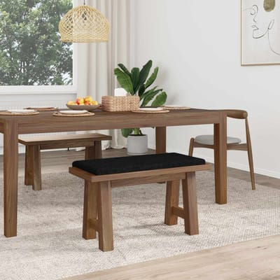 vidaXL - Bankkussen - Stof - Zwart - Diepte - 35 - cm
