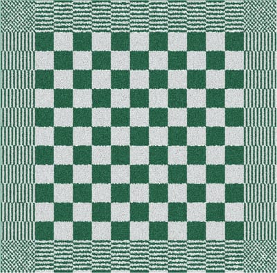 DDDDD Barbeque Keukendoek - Set van 6 - Katoen - Geruit - 50x55 cm - Groen