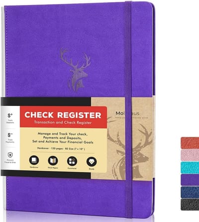 Groot Kassaboek en Rekenmachine Register - Hardcover Logboek voor Persoonlijke of Zakelijke Administratie