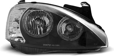 Koplampen dual halo rims OPEL CORSA C 11 00-09 06 ANGEL EYES ZWART