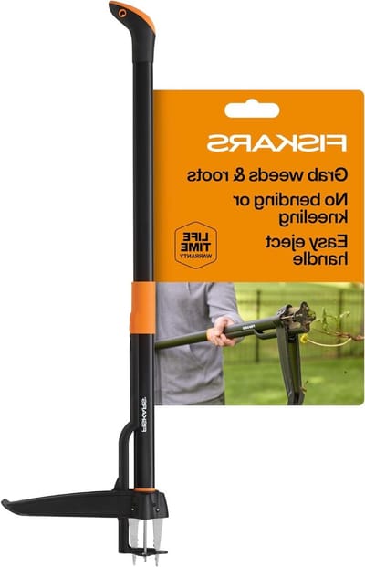 Staande Onkruidsteker - Onkruidverwijderaar - Tuinonderhoud - Lange Ergonomische Steel - 99 cm - Zwart