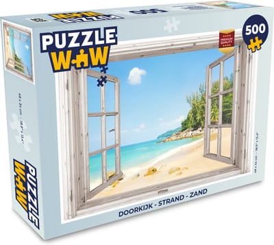 Puzzel Doorkijk - Strand - Zand - Legpuzzel - Puzzel 500 stukjes