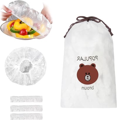 Herbruikbare verse opslagzakken - 300 stuks met elastische dekking voor voedselopslag, fruitbehoud en meer, ideaal voor koken, picknicks en reizen