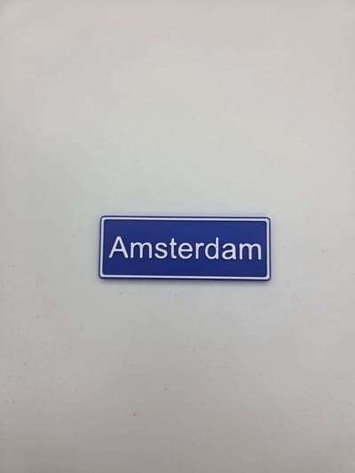 Koelkast Magneet plaatsnaam 8 X 3 CM Amsterdam