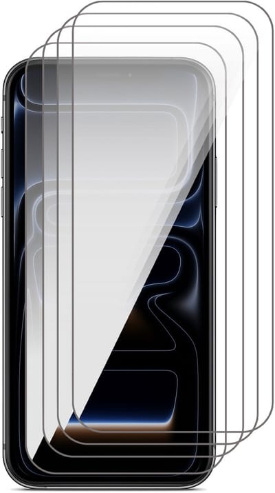 Screenprotector geschikt voor iPhone 17 Pro - 4x Glas Screen Protector