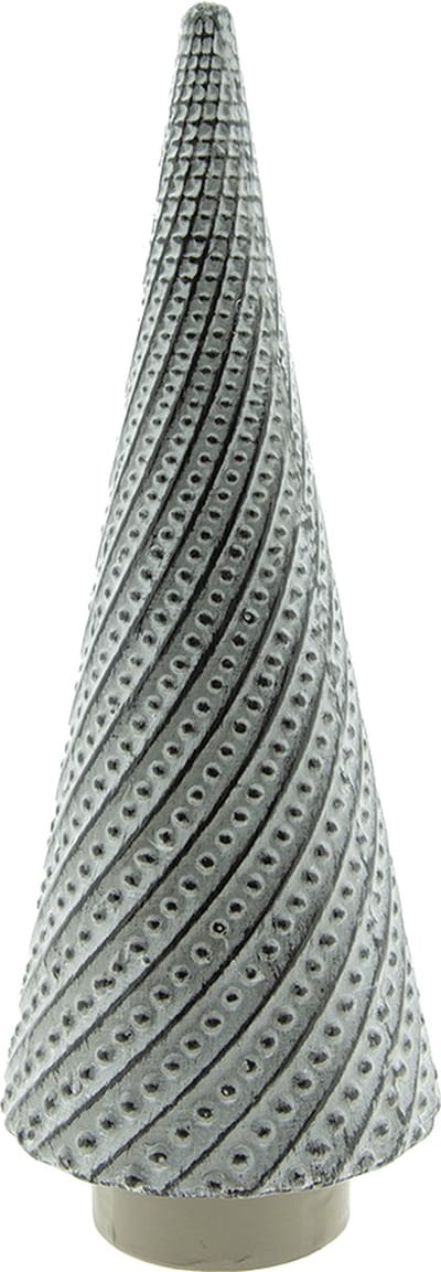 Clayre & Eef Beeld Kerstboom 33 cm Grijs Porselein
