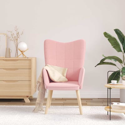 vidaXL - Fauteuil - Roze - 62 - x - 67 - x - 95,5 - cm - Sherpa - Stof