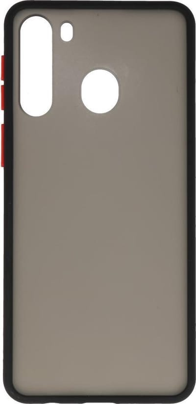 Hoesje Geschikt voor de Samsung Galaxy A21 - Hard Case Backcover Telefoonhoesje - Zwart