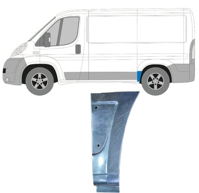 Reparatiepaneel achterspatbord voor Fiat Ducato 2006-2025 / Links