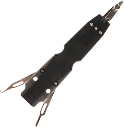 Netwerk Punch Down Tool - Kabel Montage Gereedschap - Netwerk Installatie - 3-in-1 Multifunctioneel - 185x40x25 mm - Meerkleurig