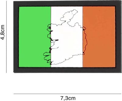 Embleem 3D PVC Ierland met Contour