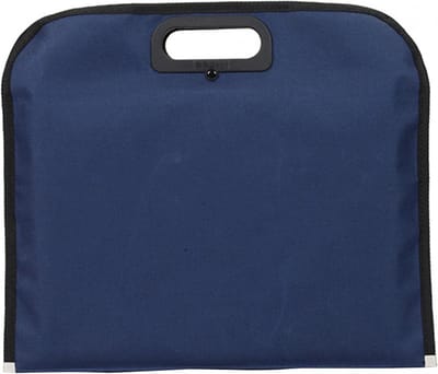 Professionele A4 Documententas met Handvat en Rits, Ideaal voor Conferenties en Zakenreizen, Blauw Bestandenhouder voor Documenten en Laptop