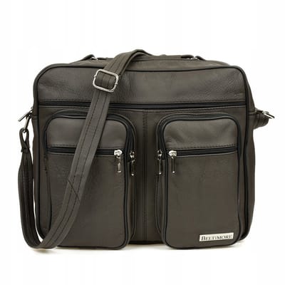 Leren herentas Brons Laptoptas Groot Werk Beltimore H84