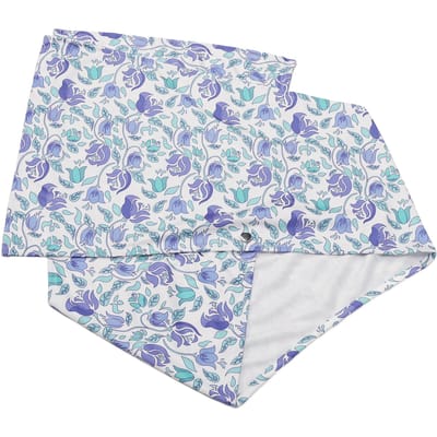 Bavoirs Adultes Lavables Réutilisables Imperméables Protecteur de Vêtements Écharpe Adulte pour Maison Hôpital white