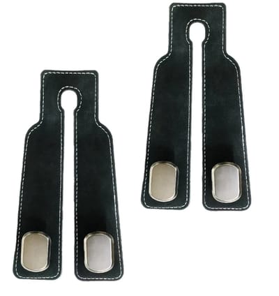 Dailygoods- Autostoel Haak Universeel - 2 Stuks - Zwart ABS/Legering - Extra Sterk - Ergonomisch Ontwerp - Ideaal voor Tassen/Jassen - Auto Haak