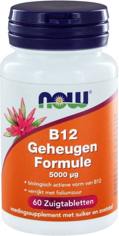 Now Foods - Vitamine B12 Geheugen Formule 1000 mcg - 100 Zuigtabletten