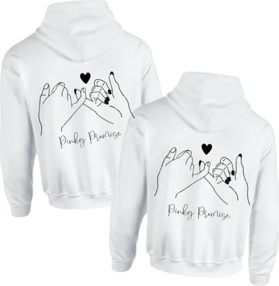 Koppel goals hoodie voor hem en haar-Valentijn cadeau-Pinky Promise-Maat XL