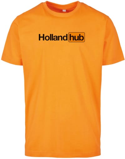 T-shirt oranje S - Holland hub - soBAD. - Koningsdag - Oranje t-shirt dames - Oranje t-shirt heren - voetbal - Unisex