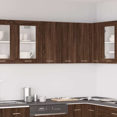 vidaXL - Bovenkast - Lyon - 60x31x60 - cm - bewerkt - hout - bruin - eikenkleur