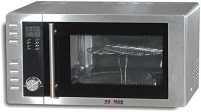 Magnetron met Grill - Combimagnetron Aanrecht - Snel Eten Bereiden - Roestvrijstalen Binnenkant - 23 liter - Grijs