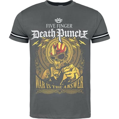 Five Finger Death Punch T-shirt - War Is The Answer - S tot M - voor Mannen - grijs