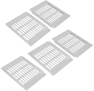 Ventilatierooster - Lamelrooster Cover - Ventilatie Ruimtes - Anticorrosief Aluminium - 200x150mm - Zilver
