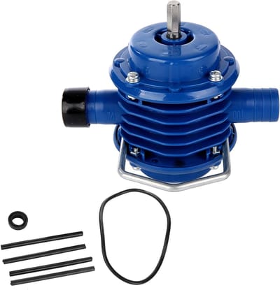 Handboorpomp - Zelfaanzuigende pomp - Water verpompen - Geen stroom nodig - 15.8 mm binnendiameter - Zwart blauw