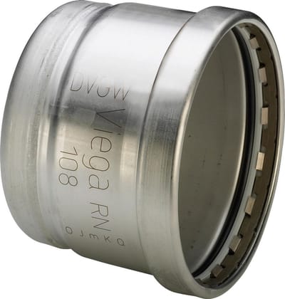 Viega Sanpress Inox XL-eindkap, d 108,0mm roestvrij staal model 2356.1XL, 557928