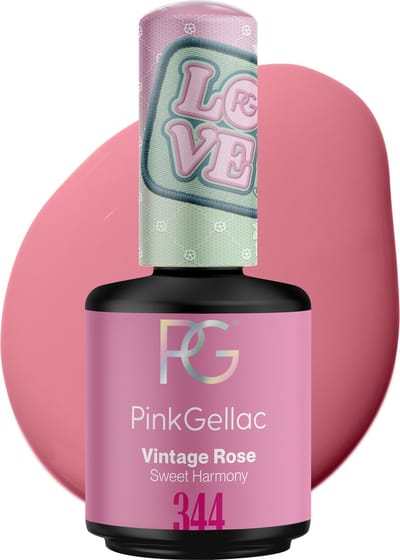 Pink Gellac Gellak - 344 Vintage Rose 15ml - Roze Gel Nagellak - Gellac - Gel Nagels Producten