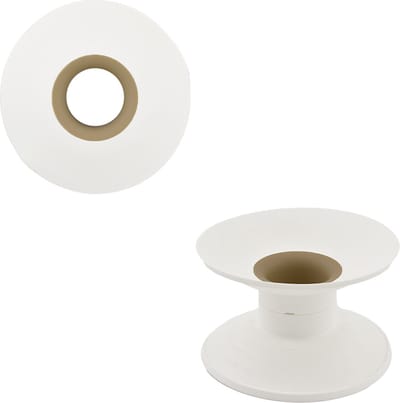 Overtollig snoer wegwerken - Cable Organizer XL - Wit / Zand - 12 x 12 x 3,8 cm