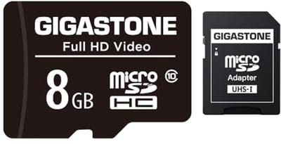 8GB Micro SD Card - FHD Video, Surveillance Camera, Action Camera, Drone, Class 10