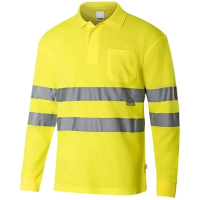 Hoge zichtbaarheid lange mouwen polo Velilla