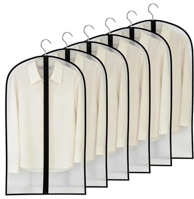 Kledingzakken Set - Kledinghoezen - Kleding Opbergen - Stof en Vocht Vrij - 60 x 100 cm - Transparant