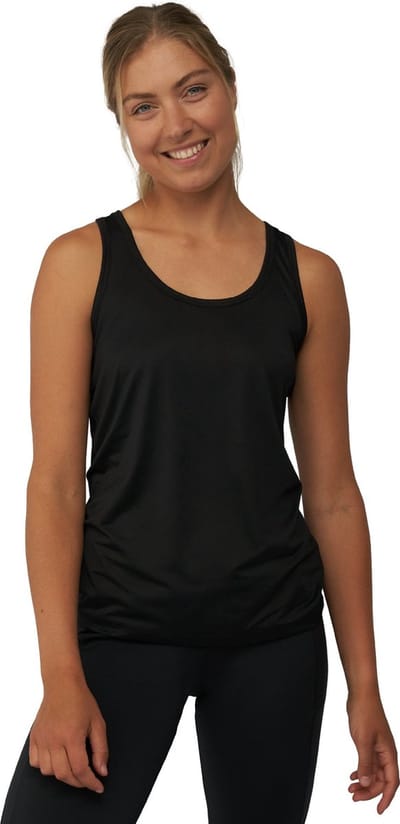 DANISH ENDURANCE Sport Tank Top voor Dames - Quick-Dry - Gerecycelde Materialen - Zwart - Maat M