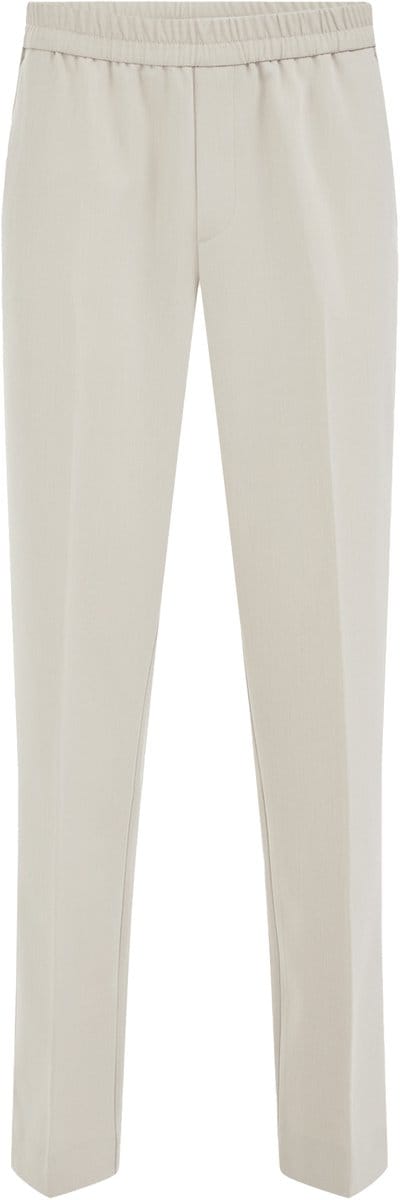 WE Fashion Heren straight leg pantalon met elastieken band