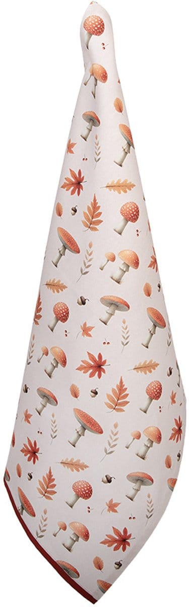 Clayre & Eef Theedoek 50x70 cm Beige Katoen