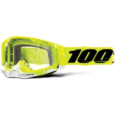 Motorfiets kruis masker duidelijk scherm 100% Racecraft 2