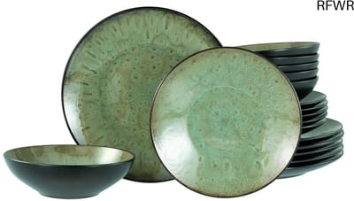 RFWR® Afvalemmer met kanteldeksel - 60 liter - kunststof - zwart
