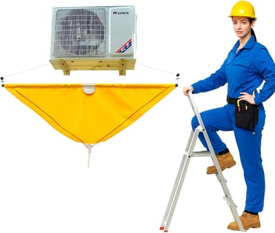 Afdekking Airco Reiniging - Onderhoudstas Split Unit - Airco Schoonmaken - Waterdicht Materiaal - Universeel - Blauw